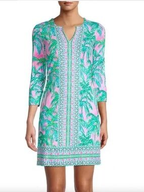 Lilly Pulitzer Chilly Lilly Nadine Dress Size XL, UPF 50+, Vacation Swim Resort